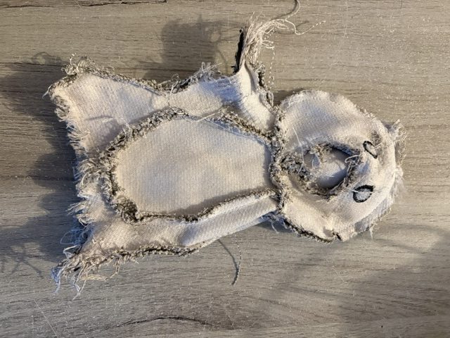 Peluche cochon entièrement vidée