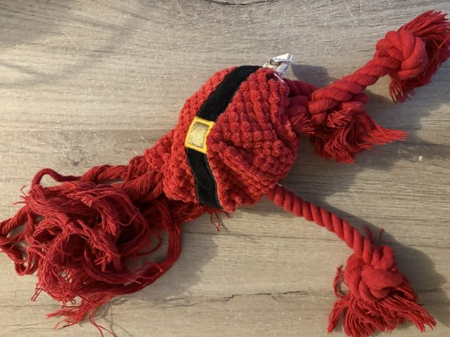 Jouet père Noël en corde, sans sa tête